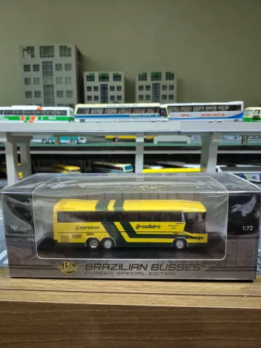 MINIATURA DE ÔNIBUS DIPLOMATA 380 EXPRESSO BRASILEIRO