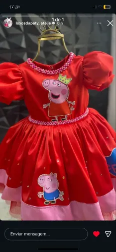  Vestido Peppa Pig