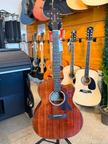 Violão Aço Eletroacústico Giannini Performance Plus GAC Plus CEQ KOA (Koa)