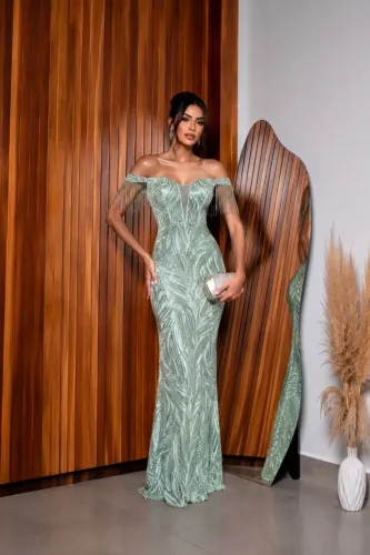 Vestido festa pedraria