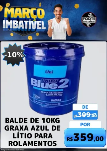 GRAXA AZUL DE 10KG PARA ROLAMENTOS
