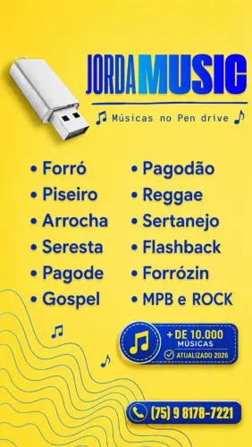 Atualização PENDRIVE, MÚSICA HITS MOMENTO 