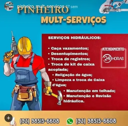 Encanador caça vazamentos 24 horas / serviços hidráulicos