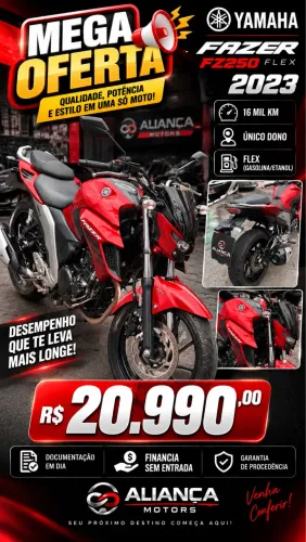 Oportunidade! Yamaha Fazer FZ250 flex 2023 !