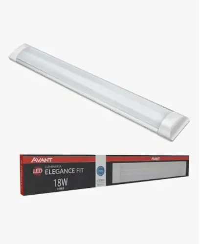 Luminária Elegance Tubular Fit 18w 6500k Sobrepor Avant