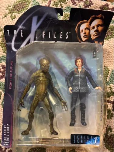 LOUCUUURA Toys The X-Files Série 1 da Agente Dana Scully com um Alienígena