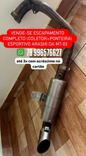 Vende-se escapamento esportivo Arashi mt 03