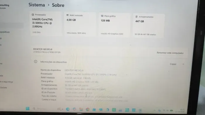 Notebook Samsung i3 5005u 1tera