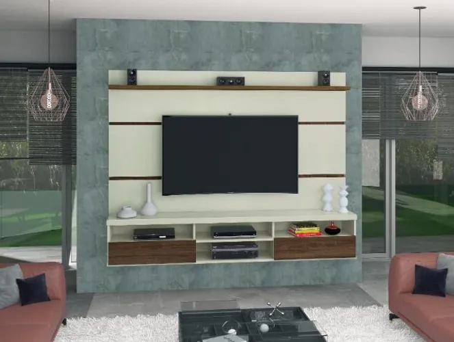 Lindo Painel Volvo p/ TV até 65'' pol + suporte brinde = Frete grátis!