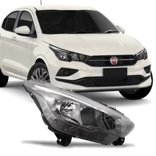 Farol Principal Fiat Argo 2018 Máscara Negra - Magneti