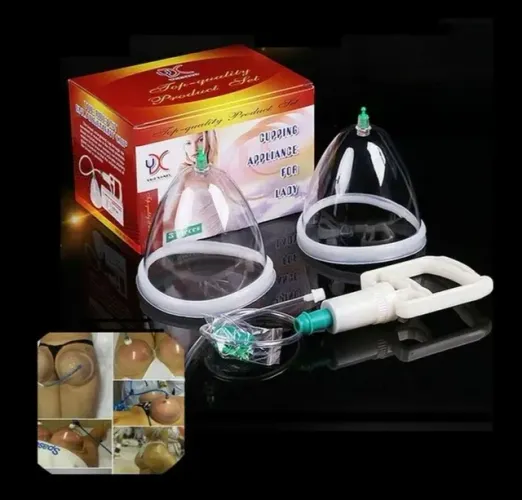 Kit de ventosas para glúteos e seios. 