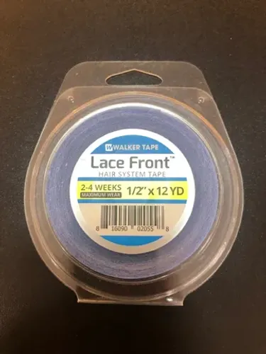 Fita adesiva Lace Front azul de 12 metros.