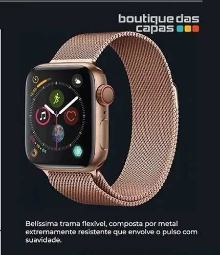 Pulseira relógio Apple Watch Milanês Loop Magnética - 38mm 42mm 40mm 44mm 49mm