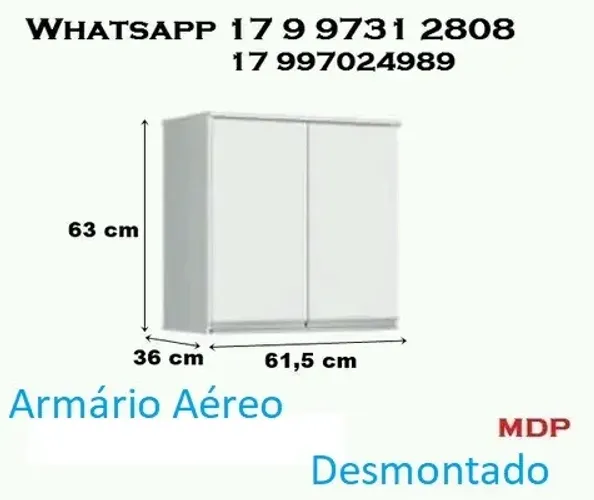 Armario Aereo Preto Fosco 02 = 250,00 / 03 = 300,00 / 04 = R$ 350.00 Desmontado Na Caixa