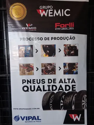 PNEU 195/55 R15 WEMIC FORLLI 5 ANOS DE GARANTIA
