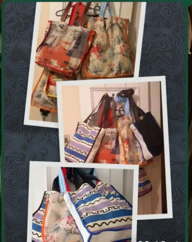 BOLSAS  DE TECIDO DE BRIM !!!!!! !!!!!!!!  100% ALGODÃO!!!!!!!!!