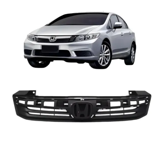 Grade Radiador Civic 2012 2013 2014 Sem Friso
