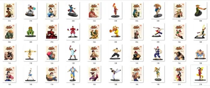 Street Fighter Figuras de Coleção Completa