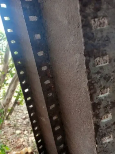 Ponte de ferro para caçamba ou laje atravessar carrinho de mão