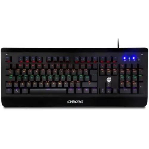 Teclado Mecânico Gamer Dazz Cyborg Revolution, c/Led, Switch Outemu Brown, ABNT