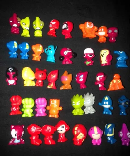 Lote 40 Gogos Crazy Bones Urban Toys Pintados Panini 2008