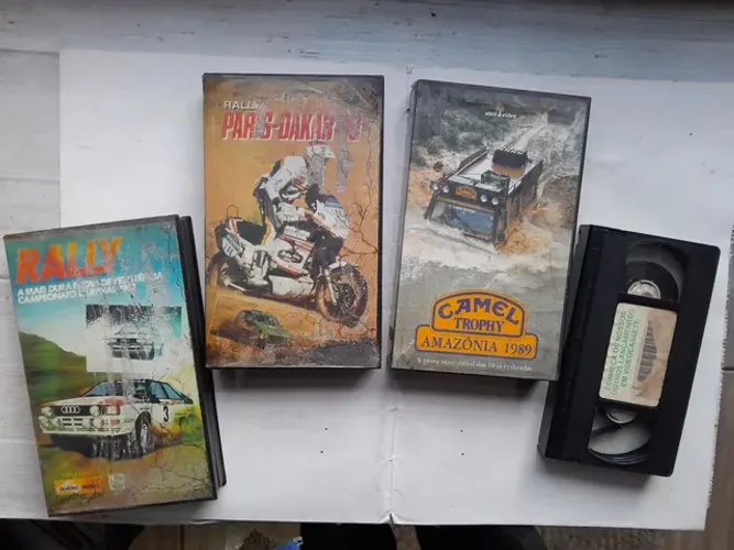 Lote com 4 fitas de Rally originais ( ler descrição anuncio)