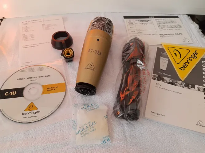 *Original* Microfone Condensador Behringer C-1U (USB)  Novo