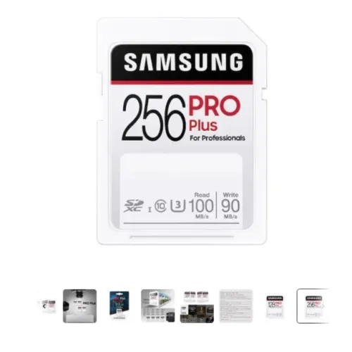 Cartão SD Pro Plus - Samsung - sdhc, sdxc, u3, c10, Velocidade de Leitura de até 100 mb/s,