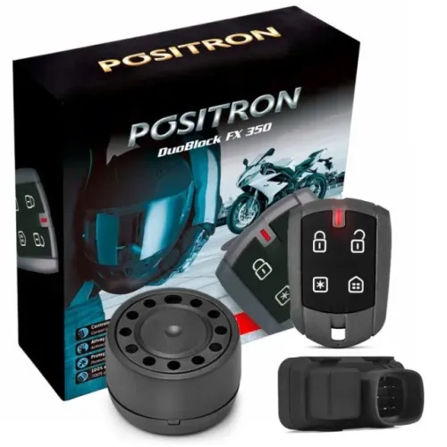 Alarme Para Motos Pósitron Duoblock Fx 350 G8 Universal Função Presença Sensor De Moviment