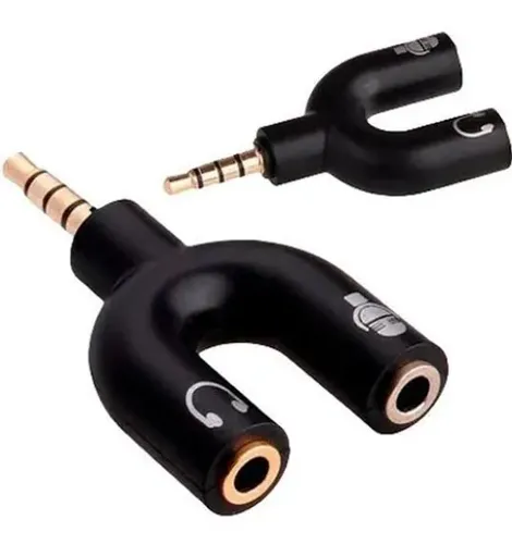 Adaptador Duplo Splitter P2xP3 3,5mm