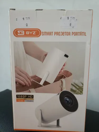 Projetor mini 180 graus full hd