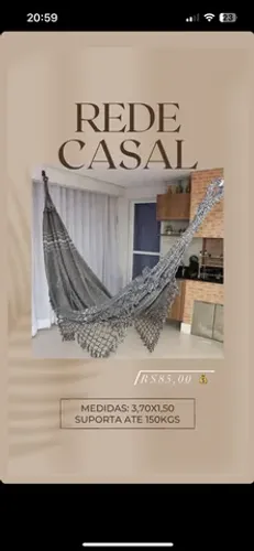 Redes de casal promoção para o dia das mães
