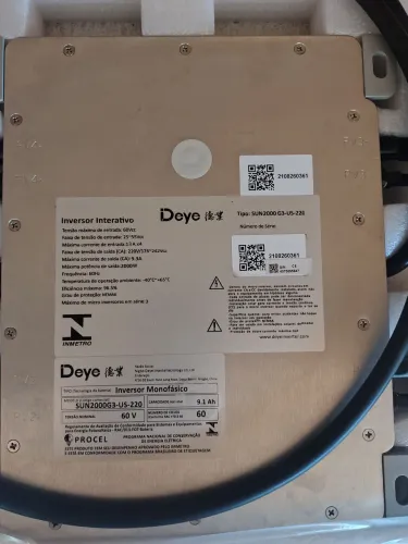 Micro inversor solar deye 2000 novo 