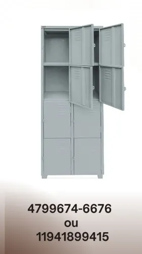 armário de vestiario com 8 portas