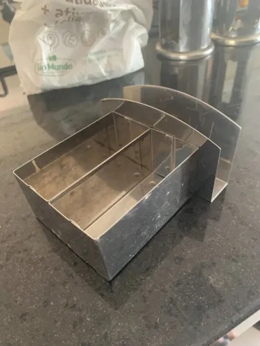 Porta Guardanapo e Açúcar em Inox