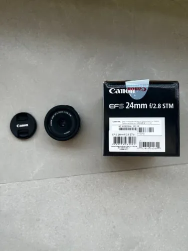 Lente Canon EFS 24mm f/2.8 STM - Nova