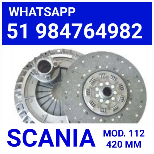EMBREAGEM KIT PLATO , DISCO E ROLAMENTO  DO  CAMINHÃO E ÔNIBUS  SCANIA 112 COM 420 MM 