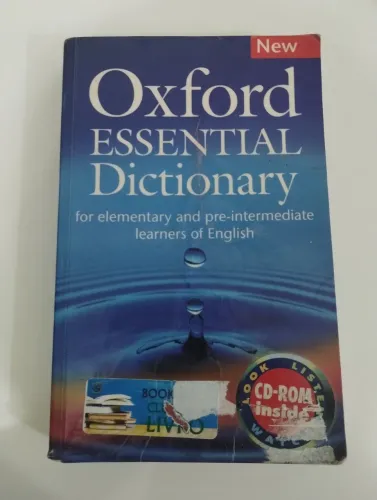 Livro - Oxford Essential Dictionary / está faltando o CD.<br>