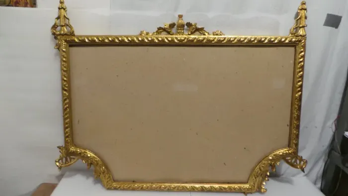 MOLDURA EM MADEIRA ENTALHADA ANTIGA ANOS 60 PRECISANDO RESTAURAÇÃO!
