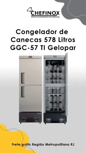 Congelador Gela Canecas 570 Litros