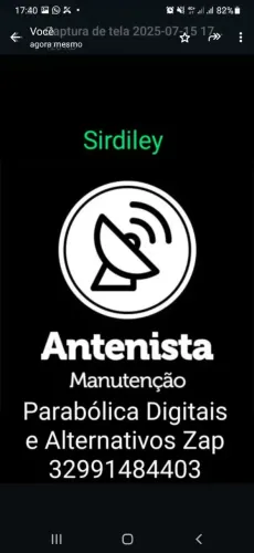 Instalação de antena