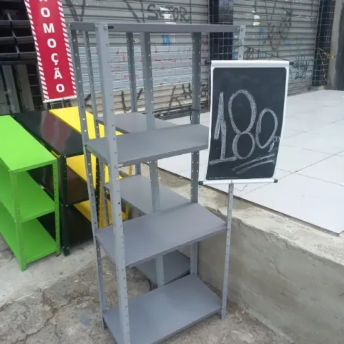 prateleira estante 4 divisorias 1,50x0,60x0,30 nova