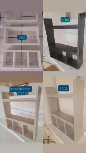 Kit De Banheiro 100$ 4 Cores Disponível 100% MDF FAZEMOS ENTREGA EM TODA MACEIÓ