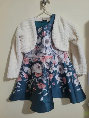 Vestido floral com casaquinho Milon