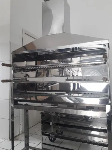 Carrinho Grande Churrasco Profissional Novo completo