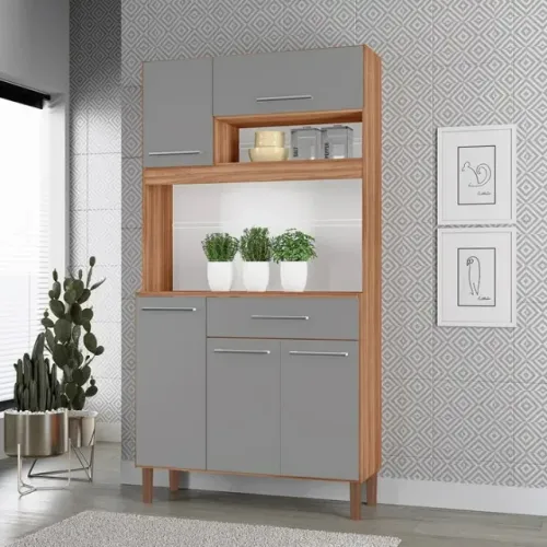 Toque de elegância o armário iguape freijó para sua cozinha dos sonhos - em oferta 