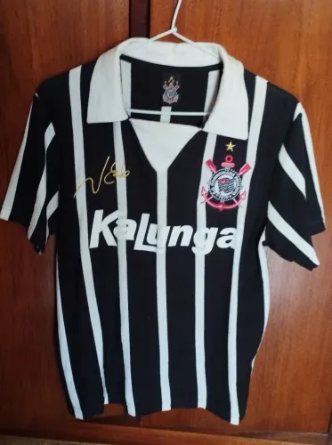 Camisa Corinthians Preta 1990 - Neto
