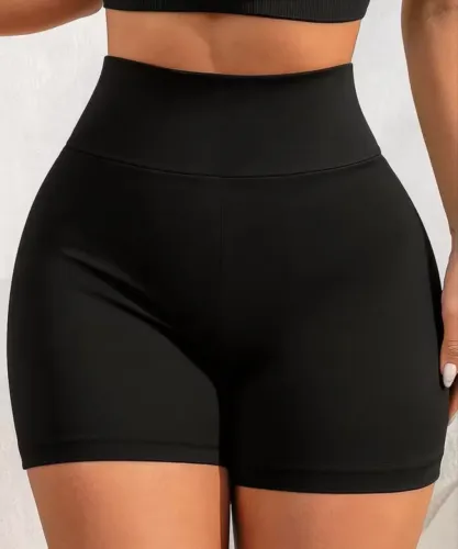 Short de ginástica preto cintura alta - novo, tamanho p!