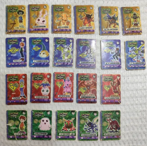 Tazo Digimon Elma Chips 2001 Coleção Quase Completa