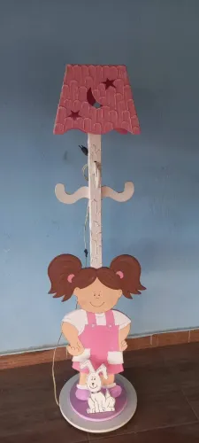 Abajur infantil para menina